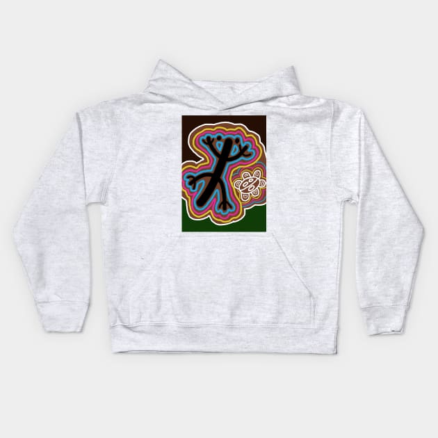 Taino Coqui Puerto Rico Kids Hoodie by lilyvtattoos